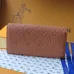 Louis Vuitton Brown Empreinte Leather Envelope Wallet With Signature Monogram And Gold Button #A50898