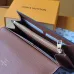 Louis Vuitton Brown Empreinte Leather Envelope Wallet With Signature Monogram And Gold Button #A50898