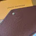 Louis Vuitton Brown Empreinte Leather Envelope Wallet With Signature Monogram And Gold Button #A50898