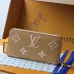 Louis Vuitton Beige Empreinte Leather Zippy Wallet With Signature Monogram Patterns #A50901
