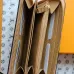 Louis Vuitton Beige Empreinte Leather Zippy Wallet With Signature Monogram Patterns #A50901