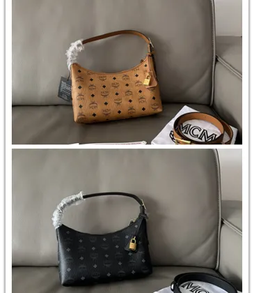 MCM Aren Visetos Hobo Shoulder Bag, PVC Leather, Style 65037 26x19x9.5cm #A61792 MCM Aren Visetos Hobo Shoulder Bag, PVC Leather, Style 65037 26x19x9.5cm #A61792