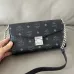 MCM Mini Crossbody Bag, Grid Pattern, Chain Strap, Style 65026 12.5 x 21.0 x 5.0cm #A61795