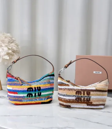 Miu Miu Crochet Hobo Bags: Colorful, Handcrafted Style Statements size:25.5×14×10cm #A53542