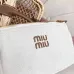 Miu Miu Woven Rattan Handbag With Leather Trim And Brand Plaque #A50907