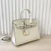 Hermès White Epsom Leather Birkin Bag With Gold Hardware: Epitome Of Timeless Sophistication #A50031