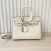 Hermès White Epsom Leather Birkin Bag With Gold Hardware: Epitome Of Timeless Sophistication #A50031