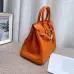 Hermès Orange Togo Leather Birkin Bag With Gold Hardware For Timeless Luxury And Style #A50032