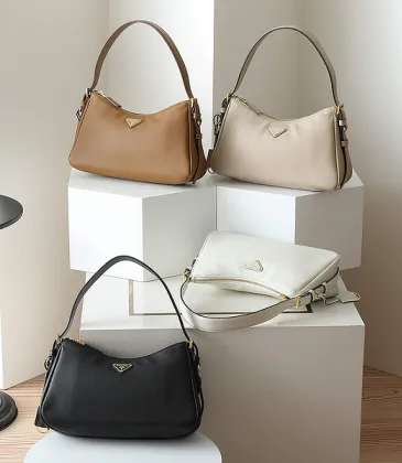 Prada Leather Shoulder Bags in Neutral Tones for Timeless Elegance size:31×18×10cm #A53926