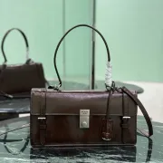 Prada Leather Handbag With Structured Design And Signature Hardware #A51644