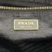 Prada Burgundy Leather Handbag With Signature Logo And Timeless Design #A50984