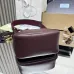 Prada 1BA362 Mini Leather Shoulder Bag - Burgundy Textured Top Version with Detachable Strap #A59502