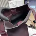 Prada 1BC073 Large Tote Bag - Burgundy Leather Crossbody Style with Adjustable Logo Strap #A59501