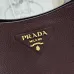 Prada BH191 Mini Shoulder Bag - Burgundy Deer Leather Top Version with Adjustable Straps #A59494