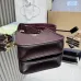 Prada BH191 Mini Shoulder Bag - Burgundy Deer Leather Top Version with Adjustable Straps #A59494