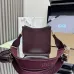 Prada BH191 Mini Shoulder Bag - Burgundy Deer Leather Top Version with Adjustable Straps #A59494