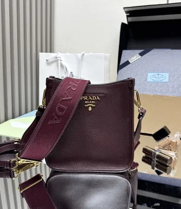 Prada BH191 Mini Shoulder Bag - Burgundy Deer Leather Top Version with Adjustable Straps #A59494 Prada BH191 Mini Shoulder Bag - Burgundy Deer Leather Top Version with Adjustable Straps #A59494