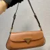 Prada Black Leather Triangle Logo Shoulder Bag: A Symbol of Modern Luxury and Style #A49968
