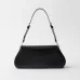 Prada Black Leather Triangle Logo Shoulder Bag: A Symbol of Modern Luxury and Style #A49968