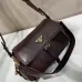Prada Brown Leather Crossbody Bag 1BD394 #A55691