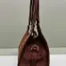 Prada Brown Suede Handbag 1BG580  #A55278
