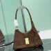 Prada Brown Suede Handbag 1BG580  #A55278