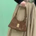 Prada Brown Suede Handbag 1BG580  #A55278