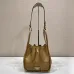 Prada Leather Bucket Bags: Tan and Black Styles for Effortless Sophistication in Daily Looks #A49964