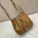 Prada Leather Bucket Bags: Tan and Black Styles for Effortless Sophistication in Daily Looks #A49964