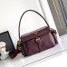 Prada Cahier Messenger Bag (2 Colors) – Burgundy/Black Leather with Gold-Tone Triangle Logo &amp; Buckle Hardware #A59179