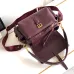 Prada Cahier Messenger Bag (2 Colors) – Burgundy/Black Leather with Gold-Tone Triangle Logo &amp; Buckle Hardware #A59179