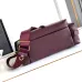Prada Cahier Messenger Bag (2 Colors) – Burgundy/Black Leather with Gold-Tone Triangle Logo &amp; Buckle Hardware #A59179