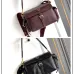Prada Cahier Messenger Bag (2 Colors) – Burgundy/Black Leather with Gold-Tone Triangle Logo &amp; Buckle Hardware #A59179