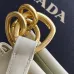Prada Cleo Shoulder Bag (4 Colors) – Brown/Navy/Black/White Saffiano Leather with Gold-Tone Chain Strap #A59176