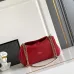 Prada Diagramme Shoulder Bag (3 Colors) – Red/White/Black Leather with Gold-Tone Chain Strap &amp; Branding #A59178