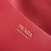 Prada Diagramme Shoulder Bag (3 Colors) – Red/White/Black Leather with Gold-Tone Chain Strap &amp; Branding #A59178