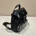 Stylish Black Prada Backpack With Leather Trim And Gold Hardware For Fashion Lovers #A49963