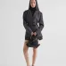 Stylish Black Prada Backpack With Leather Trim And Gold Hardware For Fashion Lovers #A49963
