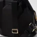 Stylish Black Prada Backpack With Leather Trim And Gold Hardware For Fashion Lovers #A49963