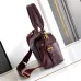 Prada Galleria Soft Shoulder Bag (2 Colors) – Burgundy/Black Leather with Gold-Tone Triangle Logo &amp; Convertible Strap #A59180