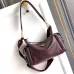 Prada Galleria Soft Shoulder Bag (2 Colors) – Burgundy/Black Leather with Gold-Tone Triangle Logo &amp; Convertible Strap #A59180