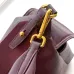 Prada Galleria Soft Shoulder Bag (2 Colors) – Burgundy/Black Leather with Gold-Tone Triangle Logo &amp; Convertible Strap #A59180