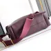 Prada Galleria Soft Shoulder Bag (2 Colors) – Burgundy/Black Leather with Gold-Tone Triangle Logo &amp; Convertible Strap #A59180