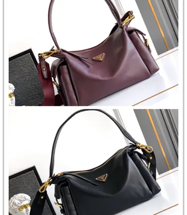 Prada Galleria Soft Shoulder Bag (2 Colors) – Burgundy/Black Leather with Gold-Tone Triangle Logo & Convertible Strap #A59180 Prada Galleria Soft Shoulder Bag (2 Colors) – Burgundy/Black Leather with Gold-Tone Triangle Logo & Convertible Strap #A59180