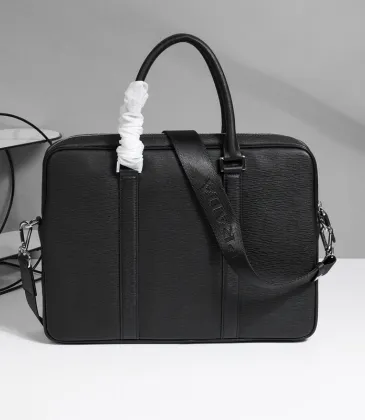 Prada Textured Leather Briefcase: Elevated Style for the Discerning Professional size:38×29×6cm #A53544