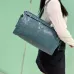 Prada Leather Handbag Collection In Rich Green With Signature Details #A51643