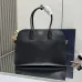 Prada Leather Handbag Collection In Classic Black And Tan Tones #A51642