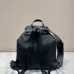 Stylish Black Prada Nylon Backpack With Leather Accents For Trendy Outfits #A49959