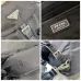 Stylish Black Prada Nylon Backpack With Leather Accents For Trendy Outfits #A49959