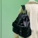 Stylish Black Prada Nylon Backpack With Leather Accents For Trendy Outfits #A49959
